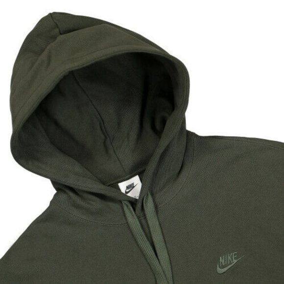 Nike Sportswear Classic Fleece Pullover Hoodie Size S Sequoia Men DA0023… - Picture 2 of 6